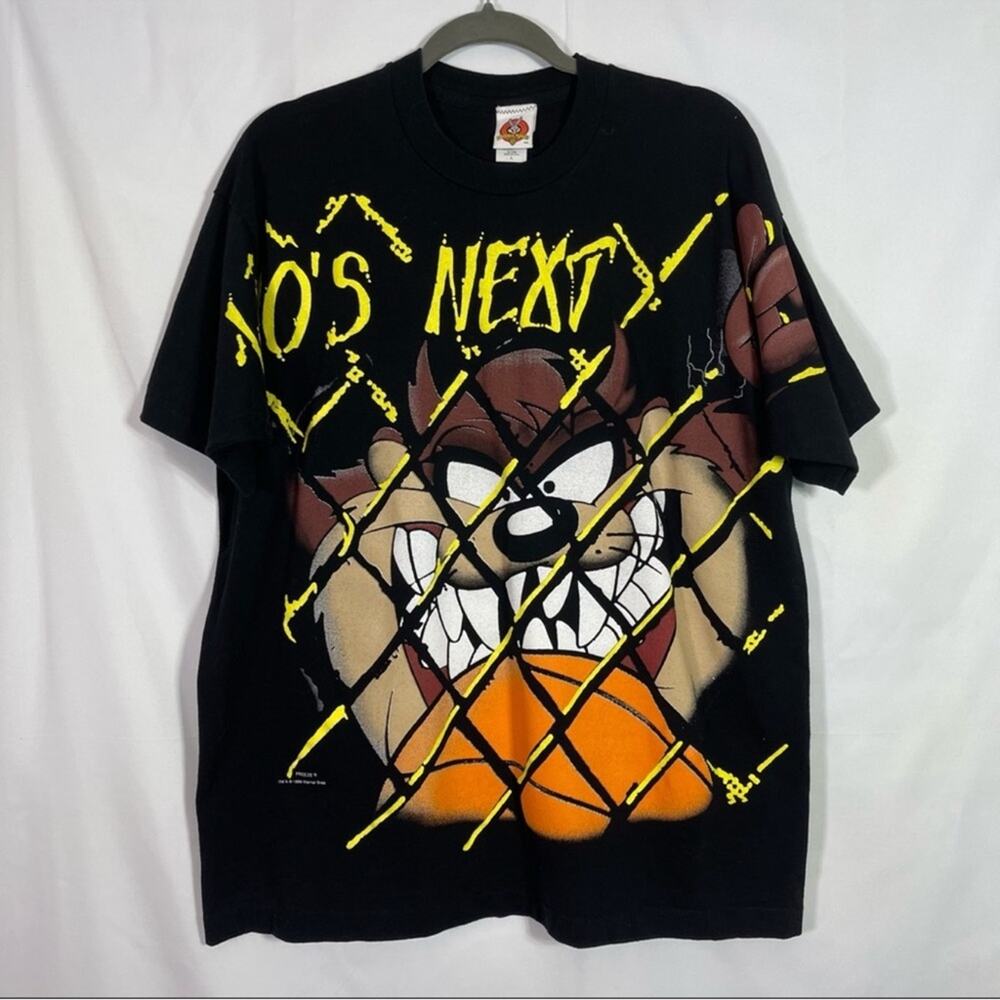Single Stitch, Looney Tunes, 1996 Tasmanian Devil Graphic T-Shirt. Size Large